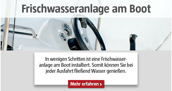 Frischwasseranlage am Boot installieren