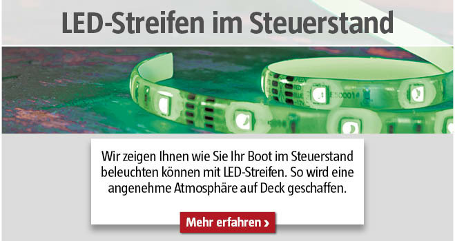 LED-Streifen am Steuerstand