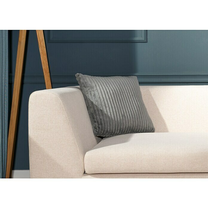 Kissen Alanya (Grau, 45 x 45 cm, 100 % Polyester)