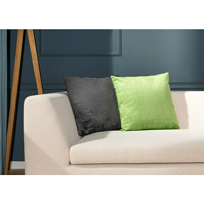 Kissen Vintage Velvet (Charcoal Grey, 50 x 50 cm, 100 % Polyester)