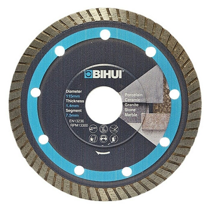 Bihui Dijamantna rezna ploča  (Promjer: 115 mm, Provrt: 22,23 mm) | BAUHAUS