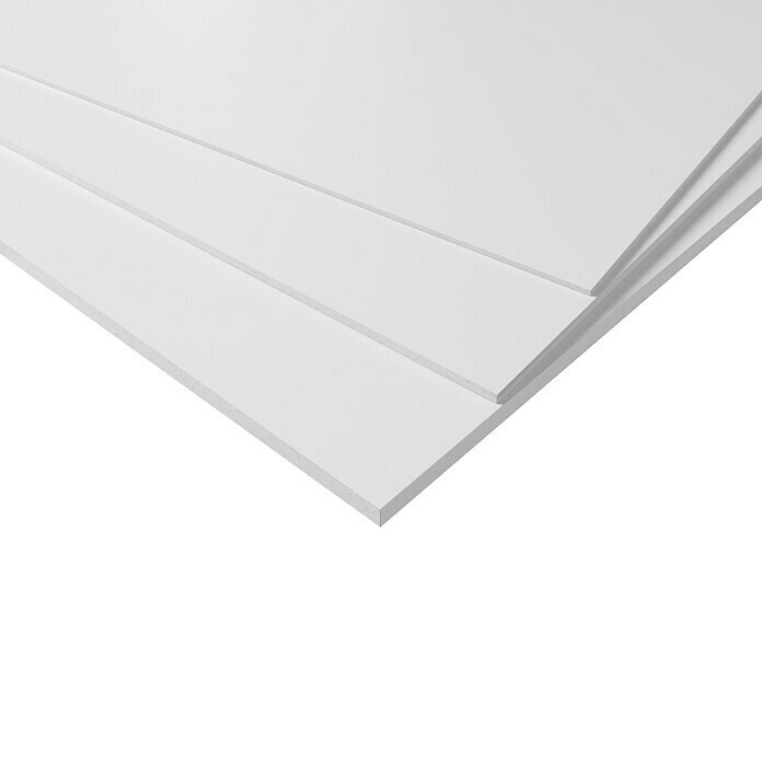 Hartschaumplatte Protex (Weiß, 50 cm x 50 cm x 3 mm, PVC)
