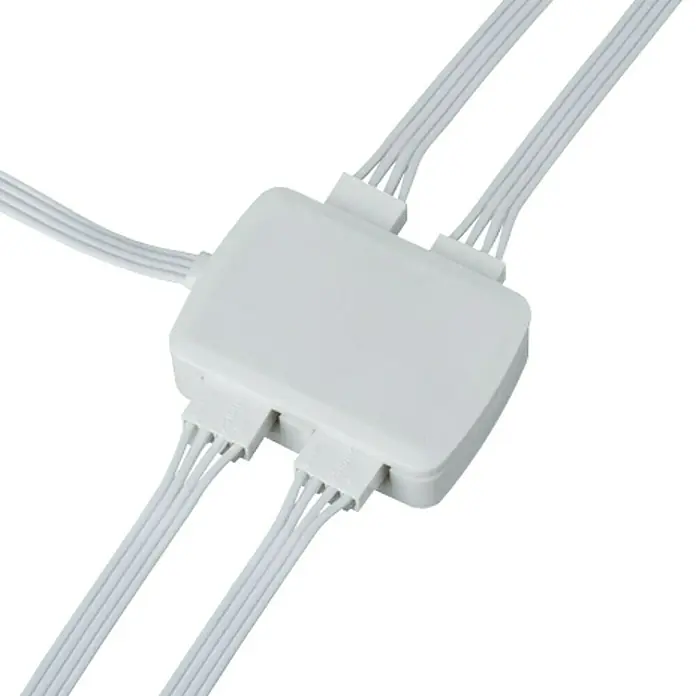 Paulmann Distribuidor YourLED Junction-Box - Plástico, Blanco - Caja divisora para tiras LED con múltiples conectores, ideal para una instalación y expansión fácil y flexible del sistema de iluminación LED.