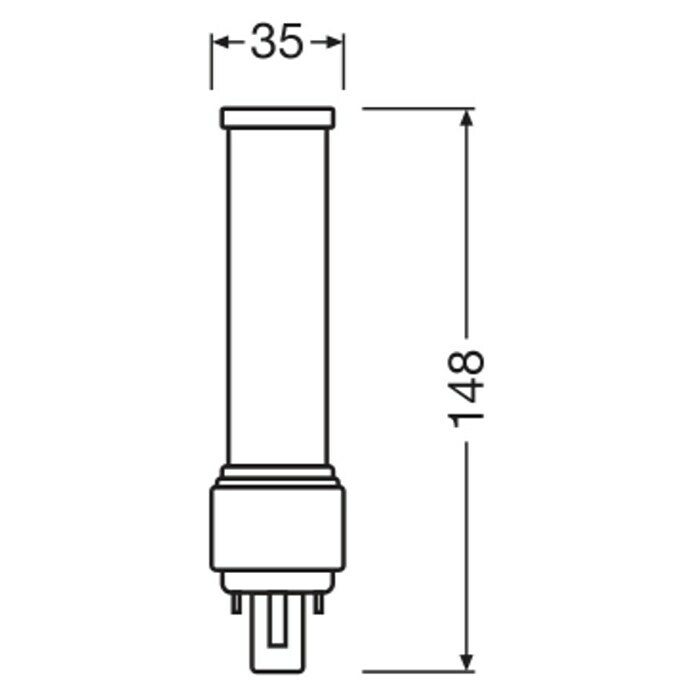 Osram Dulux D Led-buis (5 W, A++, Lichtkleur: Warm wit, 550 lm)