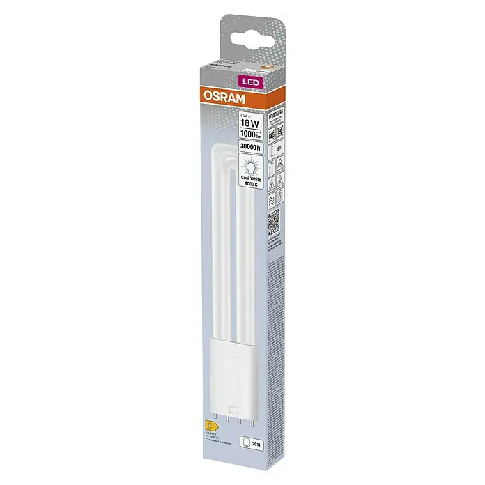 Osram LED-Röhre Dulux L - 8 W, 4,4 cm, Kaltweiß, 1.000 lm - OSRAM LED-Lampe 8W entspricht 18W, 1000 Lumen, 4000K Cool White, 2G11 Sockel, lange Lebensdauer für vielfältige Beleuchtungsanwendungen.