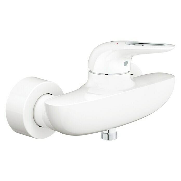 Grohe Eurostyle BrausearmaturWeiß, Glänzend Front View