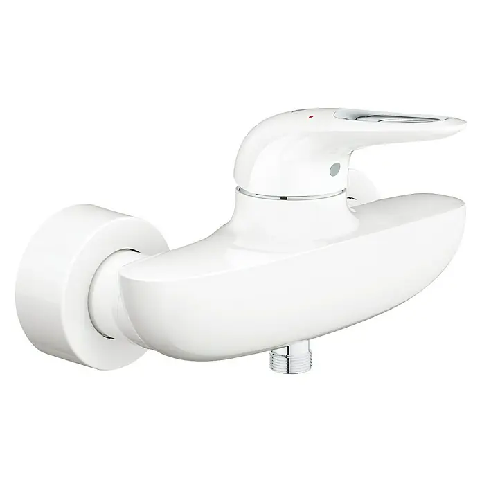 Grohe Eurostyle Brausearmatur - Weiß, Glänzend - Elegante weiße Armatur für Bad oder Küche. Das moderne Design zeichnet sich durch klare Linien und eine glänzende Oberfläche aus.