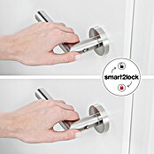 Diamond Doors Zimmertürgarnitur L-Form Premium Smart2Lock links (Edelstahl, Türstärke: 38 mm - 45 mm, Edelstahl, L-Form, Links) | BAUHAUS