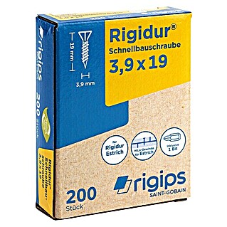 Rigips Schnellbauschrauben (Durchmesser: 3,9 mm, Länge: 19 mm, 200 Stk.)