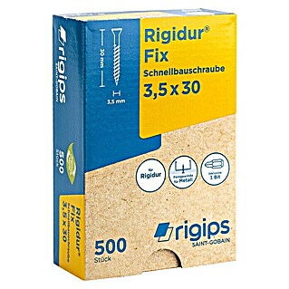 Rigips Rigidur Schnellbauschrauben (Durchmesser: 3,5 mm, Länge: 30 mm, 500 Stk.)