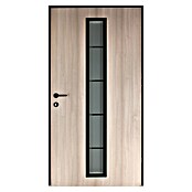 Splendoor Haustür Thermodoor PLUS SP70 (110 cm x 210 mm, DIN Anschlag: Rechts, Weißeiche/Tiefschwarz) | BAUHAUS