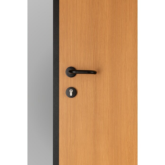 Splendoor Haustür Thermodoor PLUS SP70 (110 cm x 210 mm, DIN Anschlag: Rechts, Bergkiefer/Tiefschwarz) | BAUHAUS