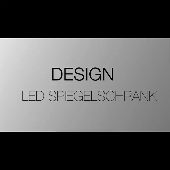 DSK LED-Spiegelschrank Aluminio Light - B x H: 60 x 70 cm, Silber - Design LED Spiegelschrank - Aluminio Light