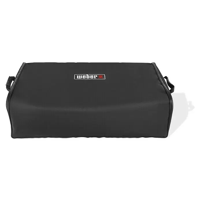 Weber Transporttasche - L x B x H: 59 x 89 x 26,5 cm, Polyester, Passend für: Weber Plancha Grills Slate 43 und 56 - Schwarze Textil-Tragetasche für einen Weber-Grill, mit Griffen und Reißverschluss.