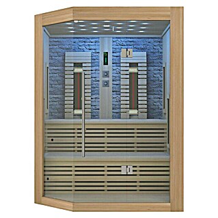 Sanotechnik Infracrvena sauna Kiruna 3 (Š x V: 160 x 210 cm, 3.300 W, 3 karbonsko-magnezijske grijaće ploče)