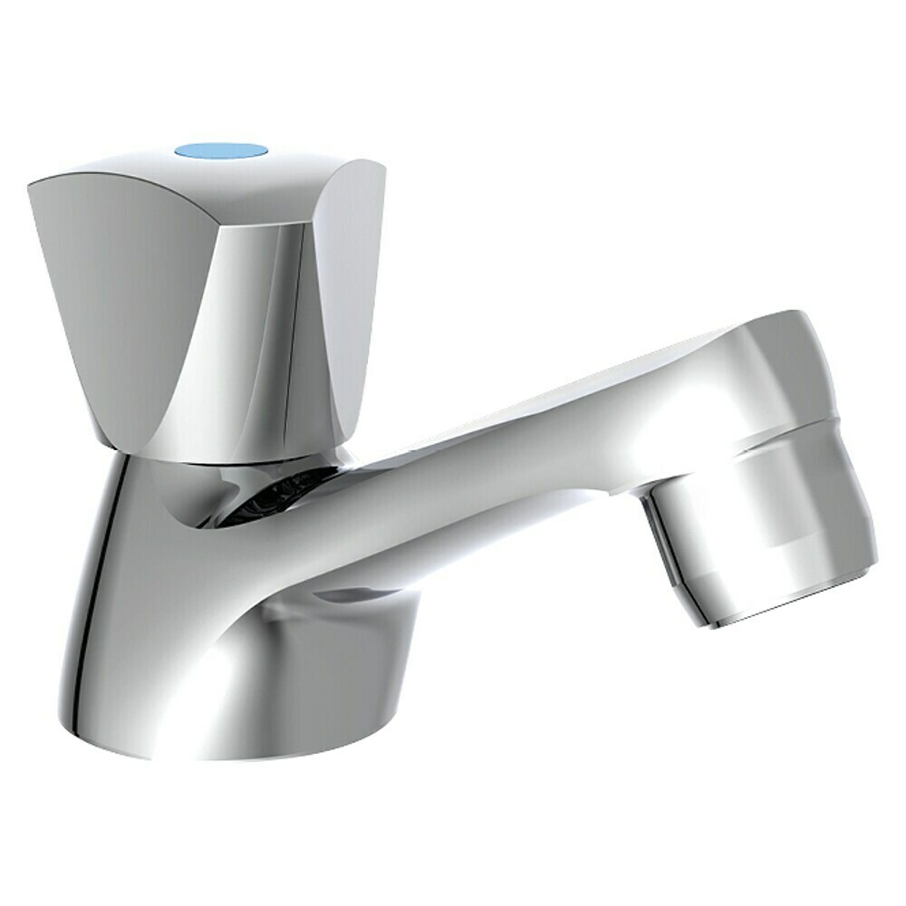 Design Standventil Kaltwasser - Eckig Aus Messing Verchromt