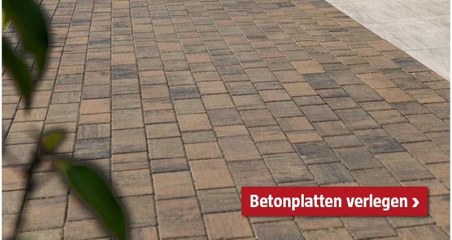 Betonplatte verlegen