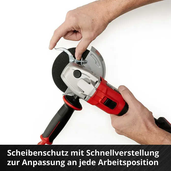 Einhell Professional Power X-Change 18V Akku-Winkelschleifer Axxio 18/125 - 18 V, Ohne Akku, Durchmesser Scheibe: 125 mm, 8.500 U/min - Winkelschleifer mit Schutzhaube für schnelles Anpassen an jede Arbeitsposition für flexibles und sicheres Arbeiten.