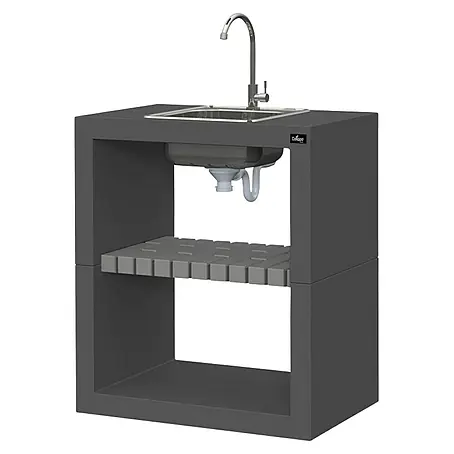 Collippo Maia Mesa de barbacoa con fregadero para barbacoa