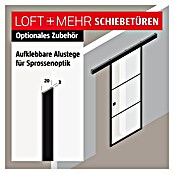 Room Plaza Loft + Mehr Klebesprosse (Schwarz matt, 1.000 x 20 x 3 mm) | BAUHAUS