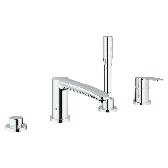 Grohe Eurostyle Wannenrandarmatur4-Loch, Chrom, Glänzend Front View