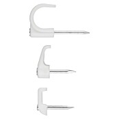 Grapa para cable (2,5 x 2 cm, Blanco, 100 ud.) | BAUHAUS