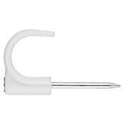 Grapa para cable (4 x 2 cm, Blanco, 100 ud.) | BAUHAUS