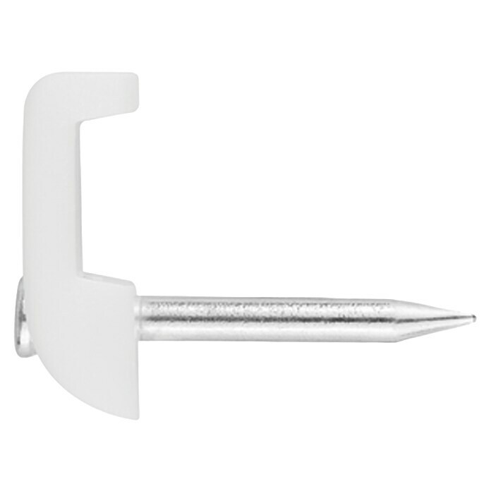 Grapa para cable (2,5 x 2 cm, Blanco, 100 ud.) | BAUHAUS