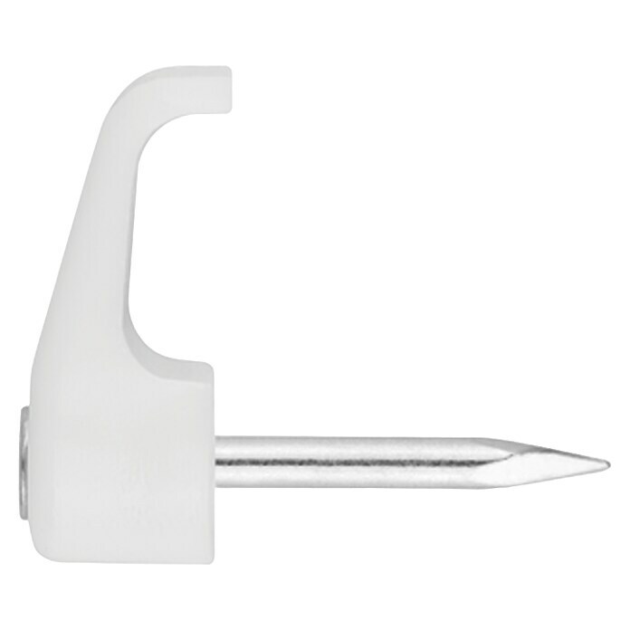 Grapa para cable (2 x 0,7 cm, Blanco, 100 ud.) | BAUHAUS