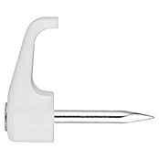 Grapa para cable (2 x 0,7 cm, Blanco, 100 ud.) | BAUHAUS