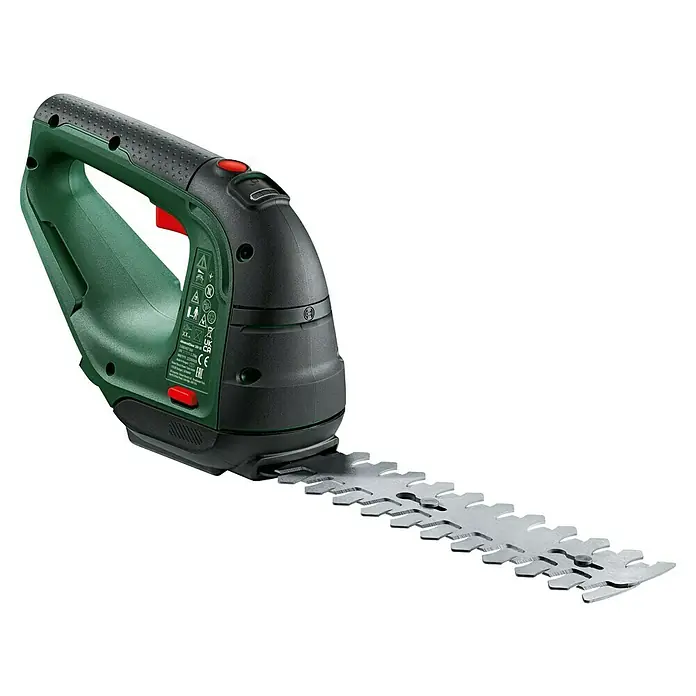 Bosch Power for All 18V Akku-Gras- & Strauchschere AdvancedShear 18V-10 - 18 V, Li-Ionen, Ohne Akku, Schwertbreite: 10 cm - Akkubetriebene Strauchschere mit grüner und schwarzer Griffzone, sowie silbernen Schneideklingen für den Gartenschnitt.