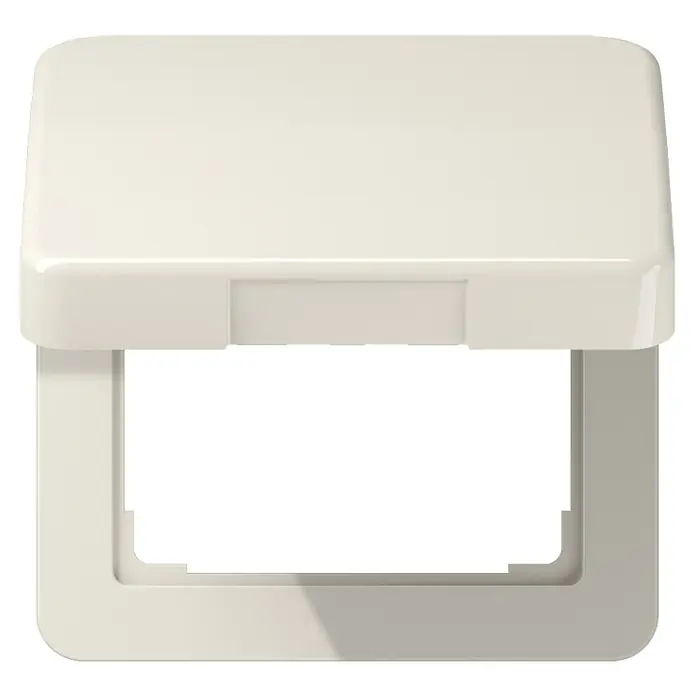 Jung CD 500 Klappdeckelsteckdose CD590KL für Steckdose - Weiß, Glänzend, Unterputzmontage - Weißer, wasserdichter Schalterrahmen mit Klappdeckel. Ideal für Feuchträume und Außenbereiche, schützt Schalter vor Spritzwasser.