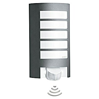 Steinel Buitenlamp met sensor L 12 (60 W, 10,8 x 15,5 x 27,2 cm, Antraciet / Wit, IP44)