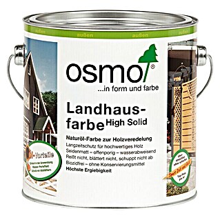 Osmo High Solid Landhausfarbe (Steingrau, 2,5 l, Seidenmatt, Naturölbasis)