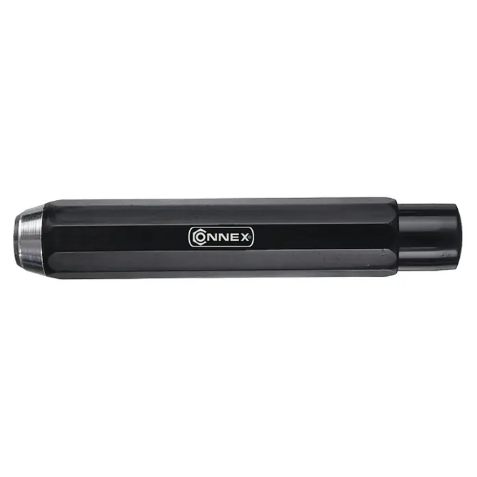 Connex Soporte para tizas - Específico para: Tiza hexagonal de 11 mm - Mango de herramienta CONNEX negro con extremos redondeados, diseñado para trabajos precisos y alta durabilidad en aplicaciones profesionales.