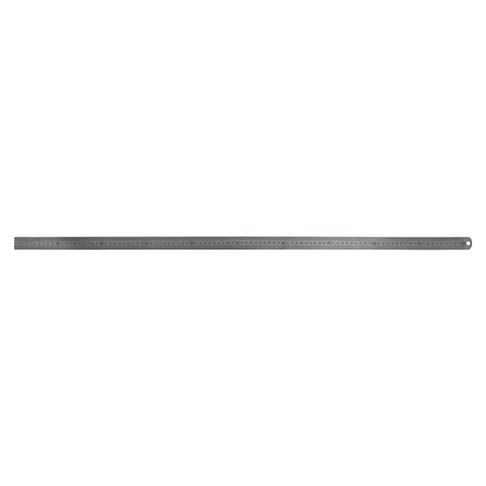 Connex Regla - 1.000 mm, Acero INOX - Un primer plano de una regla gris con marcas negras para una medición precisa y una exactitud detallada.