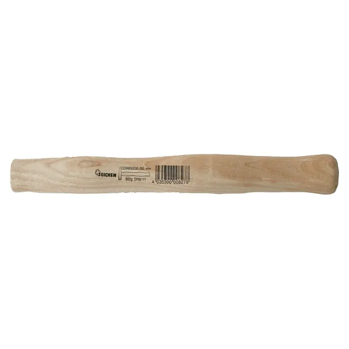 Connex Mango de martillo - Largo: 350 mm, Específico para: 800 gr - Mango de madera para martillo Geichen con logo de roble, código de barras y detalles 800g DIN5111 para profesionales.