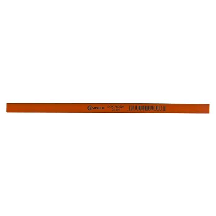 Connex Lápiz de carpintero - Largo: 240 mm, Rojo - Tubo de plástico ONNEX de 24 cm con código de producto y código de barras para una fácil identificación comercial.