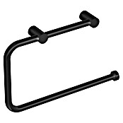 Cosmic Enkel Toallero de anilla (Ancho: 20 cm, Negro) | BAUHAUS