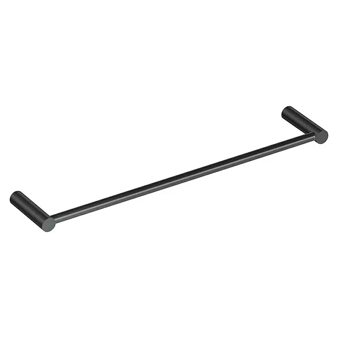 Cosmic Enkel Toallero de barra - 40 cm, Negro - Toallero de pared gris y elegante, perfecto para baños modernos, que proporciona una solución práctica para colgar toallas y ahorra espacio.