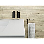 Cosmic Enkel Toallero de anilla (Ancho: 20 cm, Negro) | BAUHAUS