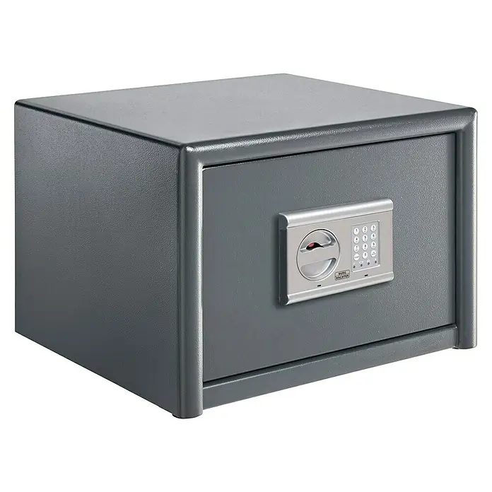 Burg-Wächter Möbeltresor Magno M 520 E - L x B x H: 445 x 495 x 360 mm, Anthrazit, Elektronisches Zahlenschloss - Grauer Möbeltresor mit digitalem Schloss für die sichere Aufbewahrung von Wertsachen und Dokumenten im Büro oder Zuhause.