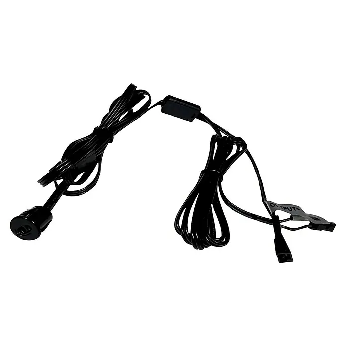 Direct Signs Sensor PIR CCT - Netzbetrieben, Schwarz, 2 x 1,2 x 2 cm - Schwarze LED-Streifenverlängerungskabel mit Eingangs- und Ausgangsanschlüssen zur Verbindung von LED-Beleuchtungssystemen.