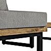 Sunfun Zoe Loungemöbel-Set Zoe (3 -tlg., Teak/Stahl, Hellgrau) | BAUHAUS
