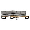 Sunfun Zoe Loungemöbel-Set Zoe (3 -tlg., Teak/Stahl, Hellgrau) | BAUHAUS