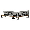 Sunfun Zoe Loungemöbel-Set Zoe (3 -tlg., Teak/Stahl, Hellgrau) | BAUHAUS