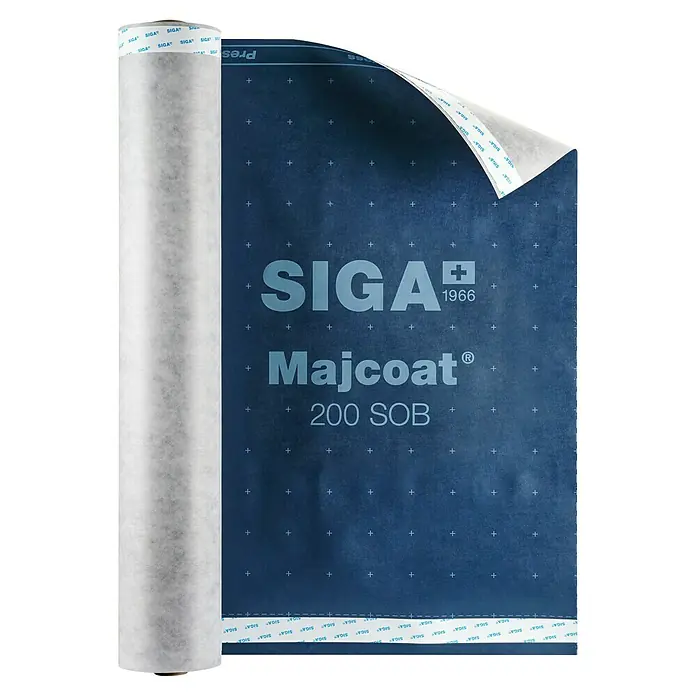 Siga Dachunterdeckbahn Majcoat 200 SOB - 20 m², 13,4 x 1,5 m, Polypropylen - SIGA Majcoat 200 SOB: Eine Rolle diffusionsoffene Unterdeckbahn für zuverlässigen Schutz vor Witterungseinflüssen und Feuchtigkeit.