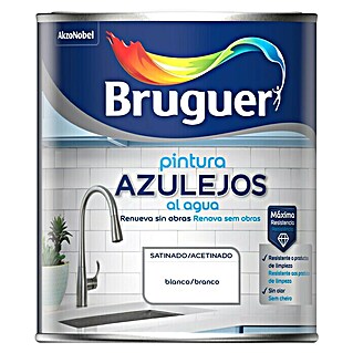 Bruguer Esmalte para azulejos al agua (Blanco, 2,5 l, Satinado)