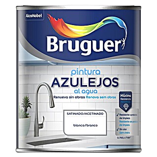 Bruguer Esmalte para azulejos al agua (Blanco, 750 ml, Satinado)