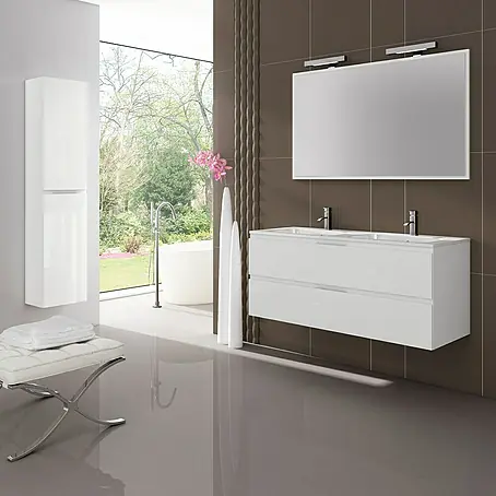 Camargue  Mueble de lavabo 2 senos Módena